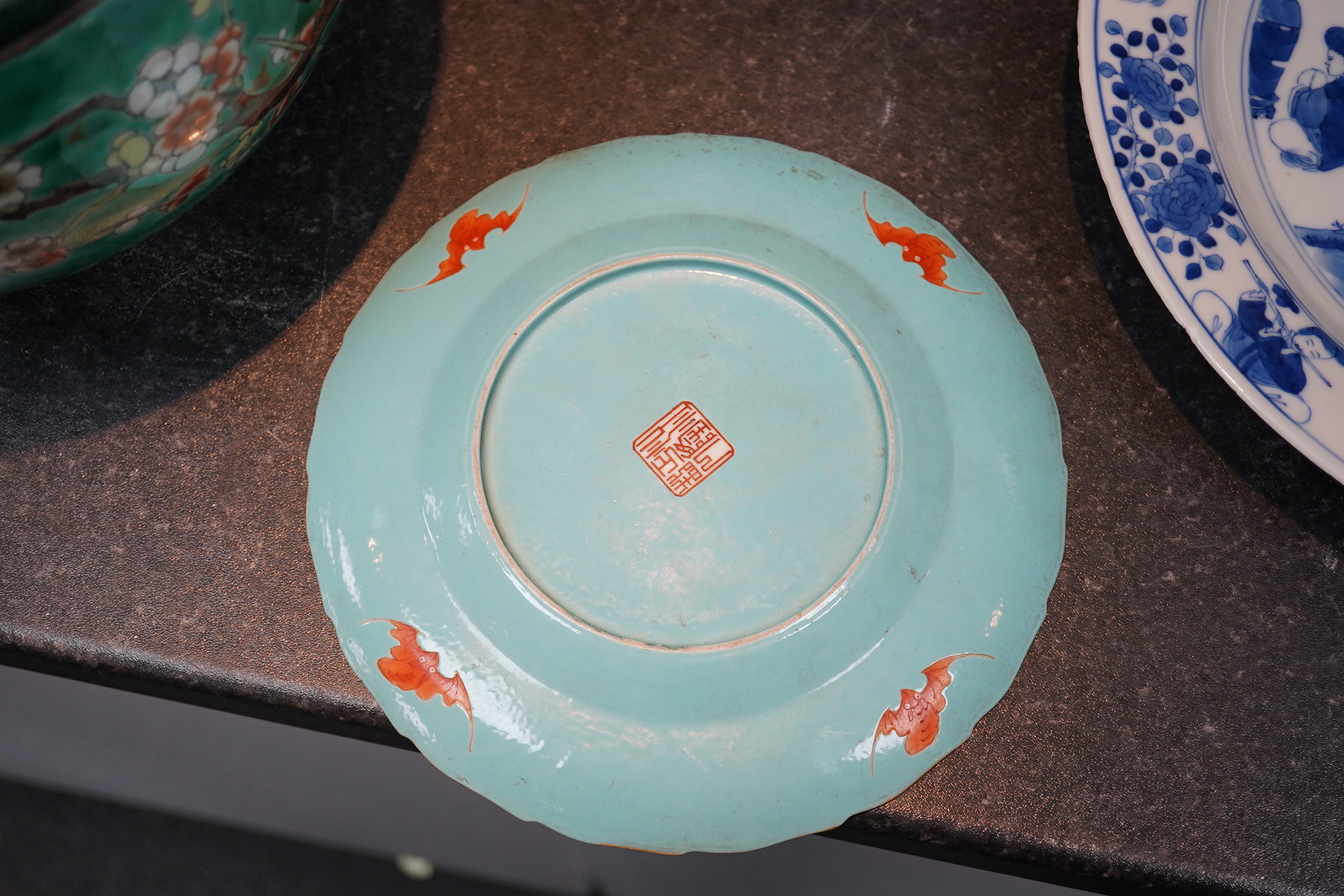 A fine Chinese famille rose ‘Romance of the Western Chamber’ dish, Jiaqing-Daoguang period